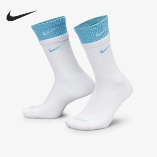 一双装 Nike 男女舒适休闲透气中筒运动袜 103 耐克官方正品 DD2795