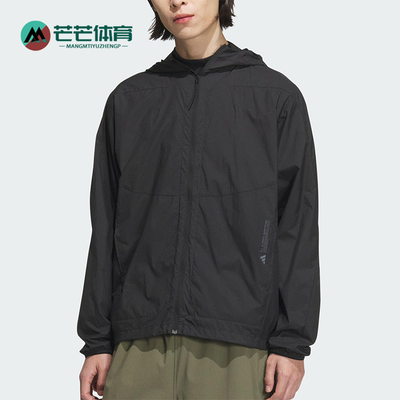 Adidas/阿迪达斯正品新款男士防晒梭织经典宽松连帽外套JZ8401