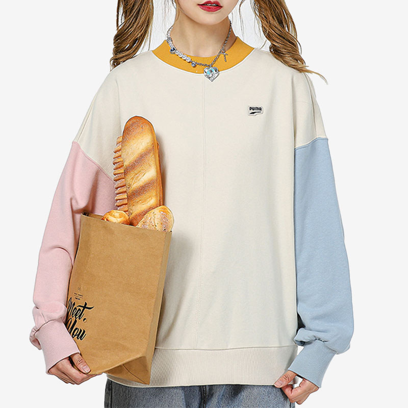 Puma/彪马官方正品2025新款女士拼接时尚运动卫衣套头衫533052-73,运动服/休闲服装,运动卫衣/套头衫,淘宝优惠券,粉丝福利购,淘宝优惠卷