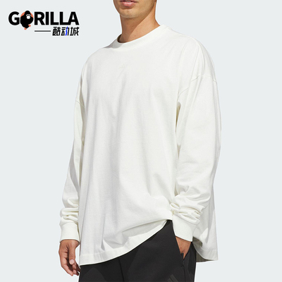 Adidas/阿迪达斯正品2025冬季款男女耐穿圆领套头长袖上衣KB7555