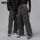 耐克正品 JORDAN男士 口袋灯芯绒宽松休闲日常长裤 Nike HV0527 010