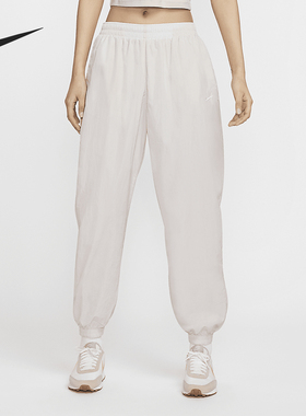 Nike/耐克正品运动休闲新款女士防晒中腰宽松梭织长裤FV7669-110