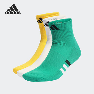 休闲透气运动袜三双装 Adidas 新款 春季 IC9520 阿迪达斯正品