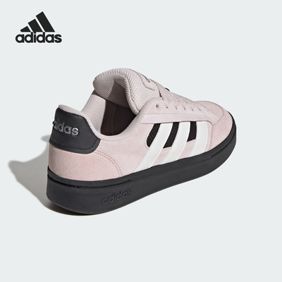 阿迪达斯女士低帮耐磨系带板鞋