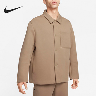 男子保暖宽松单排扣休闲夹克外套FB8168 新款 Nike 耐克官方正品