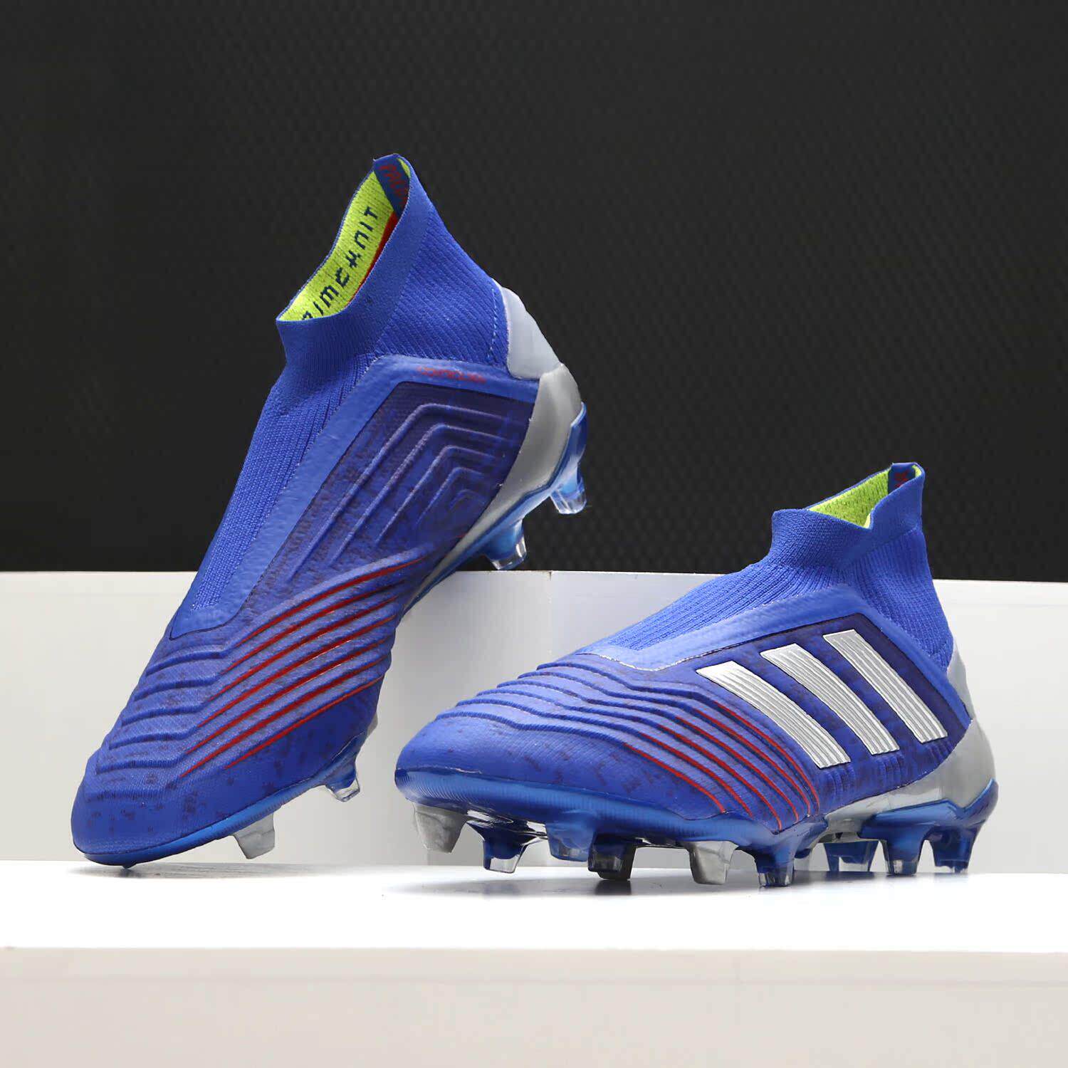 Adidas/阿迪达斯正品男子猎鹰PREDATOR 19+ FG天然草足球鞋BB9087
