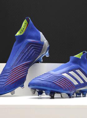 Adidas/阿迪达斯正品男子猎鹰PREDATOR 19+ FG天然草足球鞋BB9087