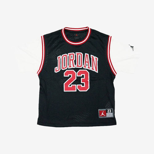 Nike耐克正品Jordan大童排汗假两件拼接圆领短袖T恤JD2422-054