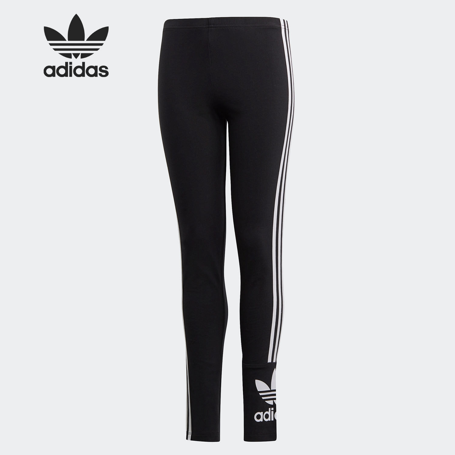 Adidas/阿迪达斯正品年春秋新款三叶草大童运动紧身裤FM5686