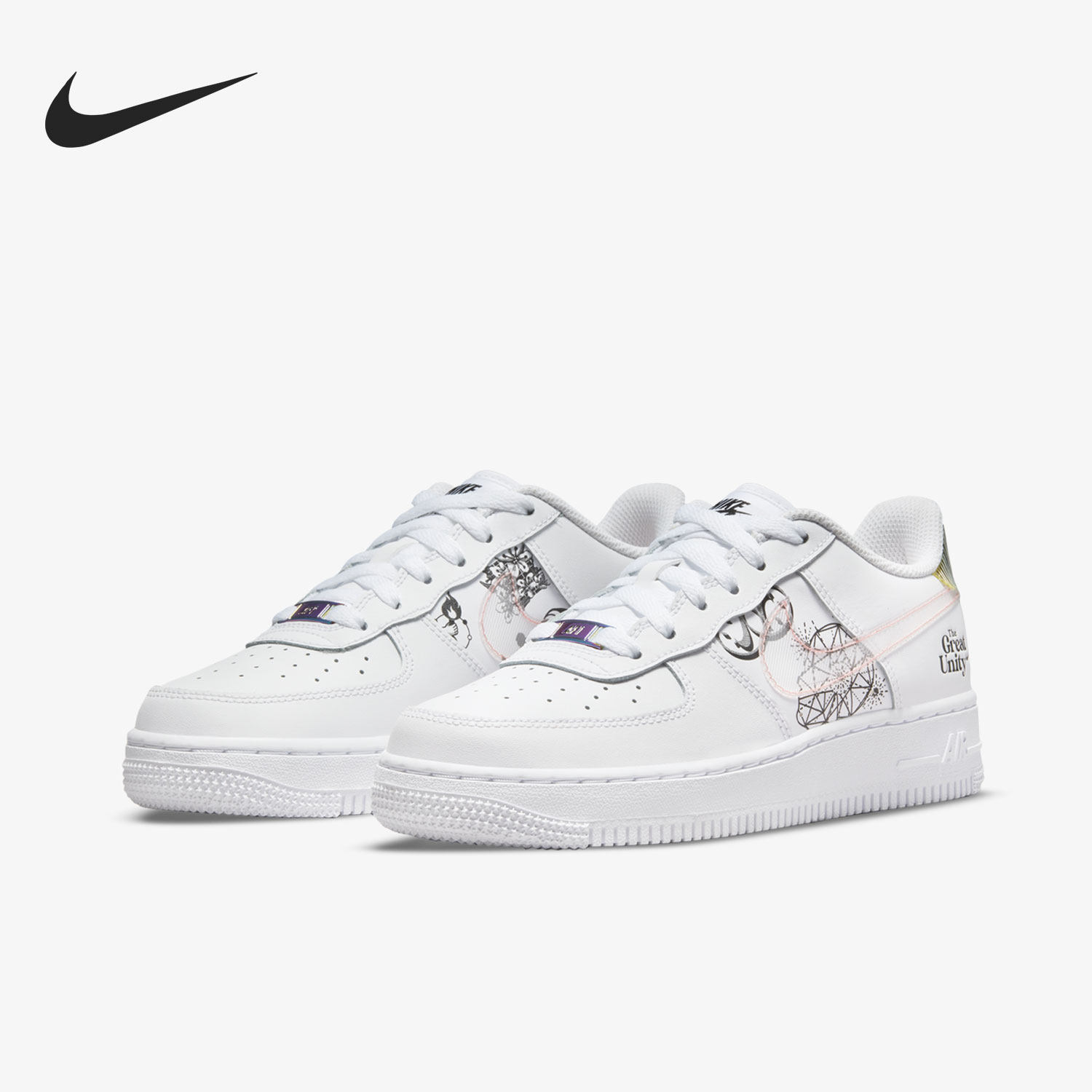 Nike/耐克正品当季新款大童空军透气时尚休闲运动鞋DM5457-110