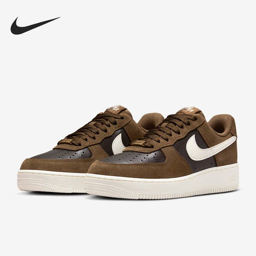 Nike/耐克正品Air Force 1女士低帮翻毛皮休闲轻便板鞋IO1914-235