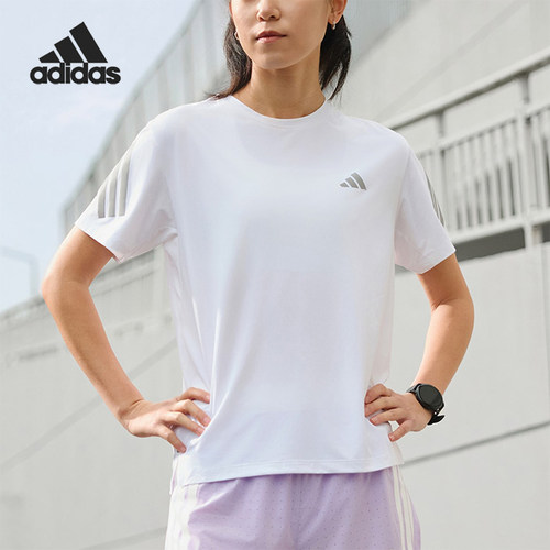 Adidas/阿迪达斯正品2026年新款女士轻便经典休闲短袖T恤JZ5115
