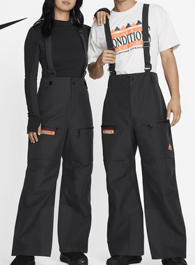 Nike/耐克正品当季新款男女同款滑雪运动背带长裤FV8890-060