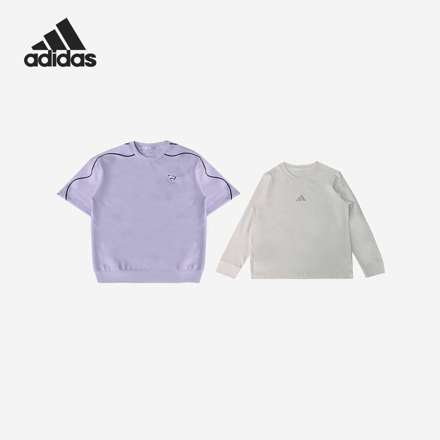 Adidas/阿迪达斯正品2025新款儿童二合一运动针织卫衣JM5838