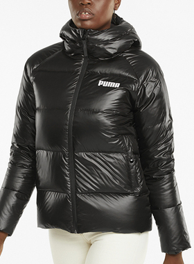 Puma/彪马官方正品当季新款女士短款保暖连帽羽绒服846360-01
