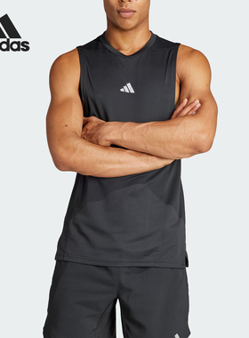Adidas/阿迪达斯正品D4T HR TK 男士透气运动健身背心IS3708