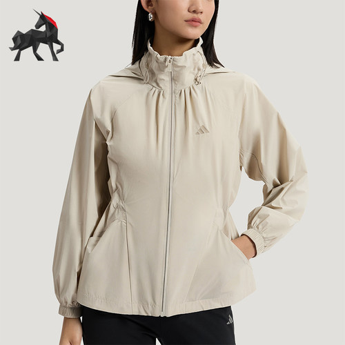 Adidas/阿迪达斯正品SFL WV JKT女士宽松防晒户外时尚外套KH2659