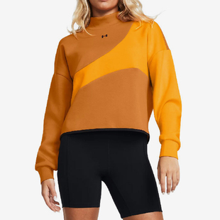 潮流立领运动休闲卫衣1379845 女士时尚 2025新款 802 安德玛正品