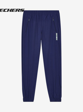 Skechers/斯凯奇正品夏季新款运动休闲男子束脚长裤 L220M116