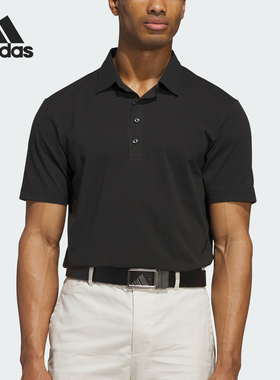 Adidas/阿迪达斯正品Ultimate365新款男黑色经典短袖POLO衫JN9081