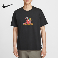 Nike/耐克官方正品夏季男士针织休闲印花柔软透气短袖HV1303-010