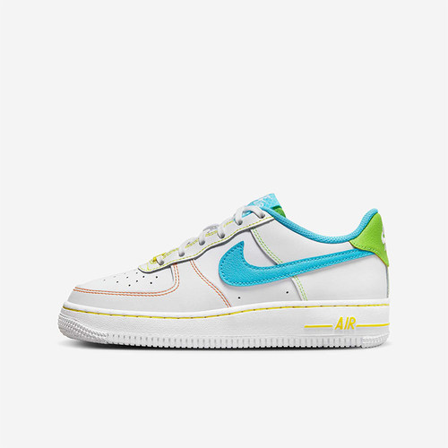 Nike/耐克正品Air Force 1 GS女子大童经典低帮板鞋FJ4614-100