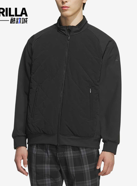 Adidas/阿迪达斯正品立领夹克新款男黑色轻盈保暖夹克JM2946