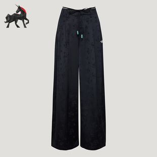 Adidas/阿迪达斯正品三叶草女士宽松新中式时尚休闲裤KY5747