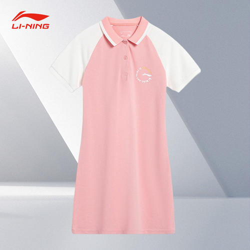 Lining/李宁正品夏季新款儿童运动生活系列冰感舒适连衣裙YSKT118