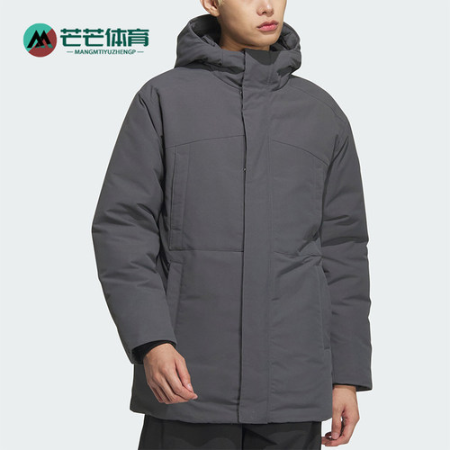 阿迪达斯男女拒水防泼羽绒服