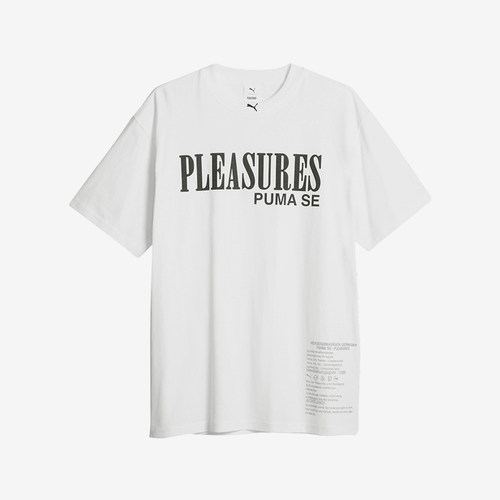 Puma/彪马正品PLEASURES TYPO联名复古男女潮流短袖620878-02