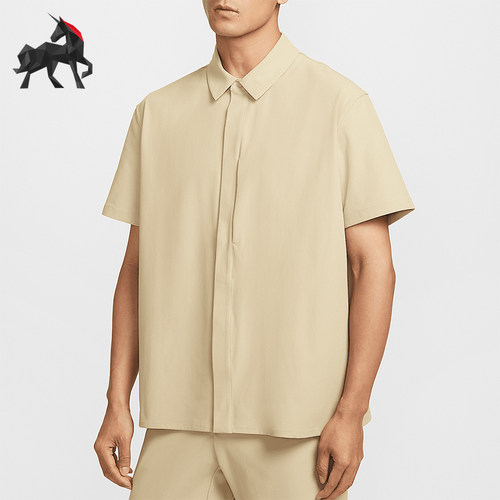 Nike/耐克正品夏季新款Dri-FIT男士经典翻领衬衫短袖HQ6959-253