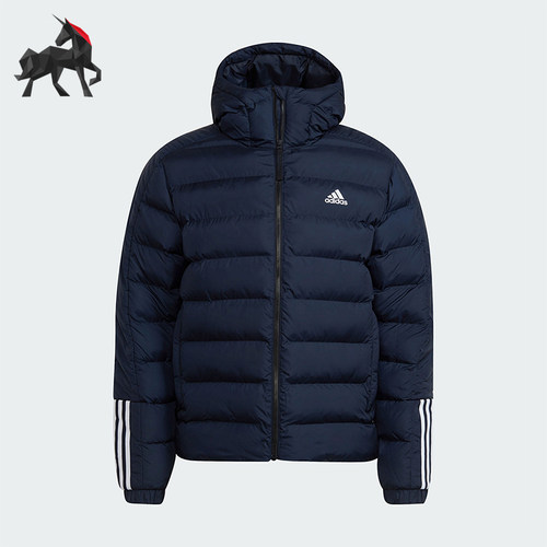 阿迪达斯男士保暖连帽棉服