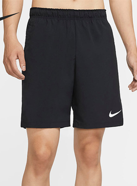 Nike/耐克正品FlexDri-FIT新款男黑色休闲经典训练短裤DQ1894-010