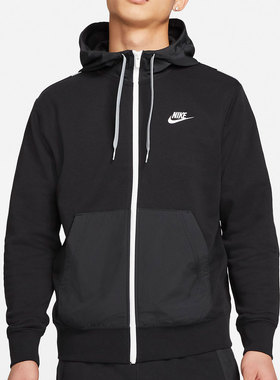 Nike/耐克官方正品男子运动休闲连帽外套连帽夹克 CZ9945-010