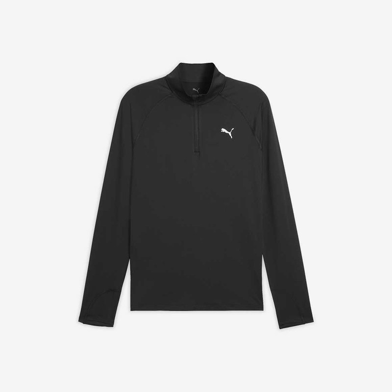 Puma/彪马官方正品长袖T恤男纯色上衣运动上衣鞋跑步鞋527278-01