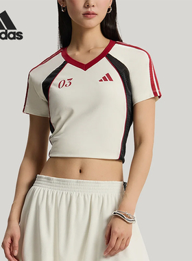 Adidas/阿迪达斯正品TIROSLIMFITIROT-SHIRT女经典短袖T恤KZ2387