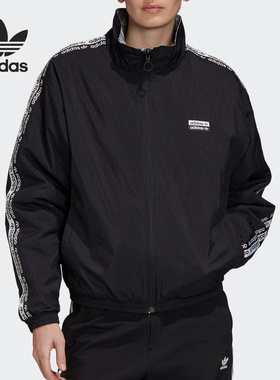 Adidas/阿迪达斯正品春季新款三叶草女子休闲运动棉服 FQ2411