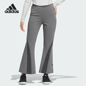 Adidas JJ1131 女士户外拼接运动休闲喇叭裤 阿迪达斯正品 新款