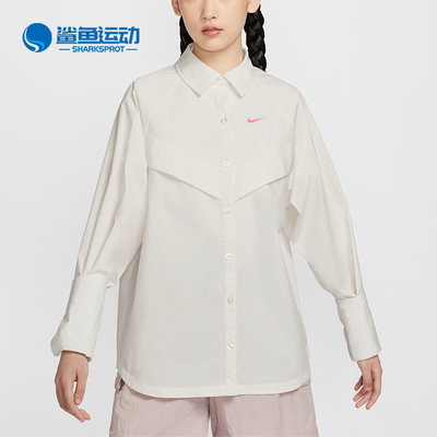 Nike/耐克女士翻领长袖衬衣时尚