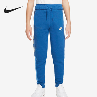 耐克正品 DM8113 2025冬季 大童日常印花束脚拼接长裤 407 款 Nike
