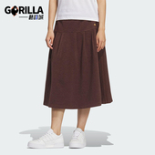 Adidas 阿迪达斯正品 三叶草女士休闲宽松针织运动半身裙KS5987