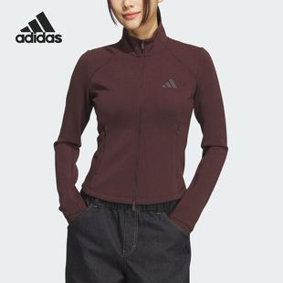 女士立领修身 新款 Adidas阿迪达斯正品 运动外套KF2508 金晨同款
