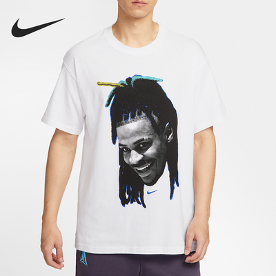 耐克男士篮球图案透气短袖