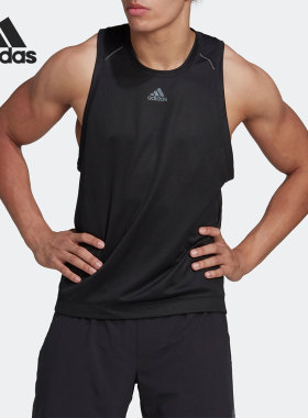 Adidas/阿迪达斯正品26夏季男子运动休闲无袖短袖T恤HP1757