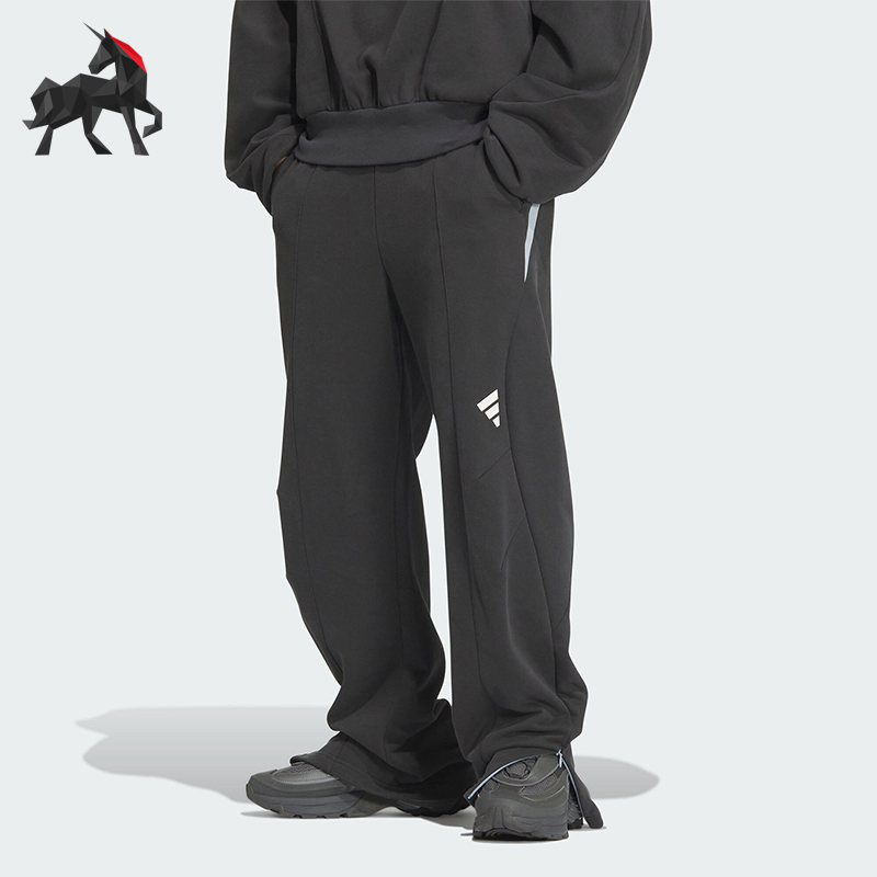 阿迪达斯男士针织宽松耐穿长裤