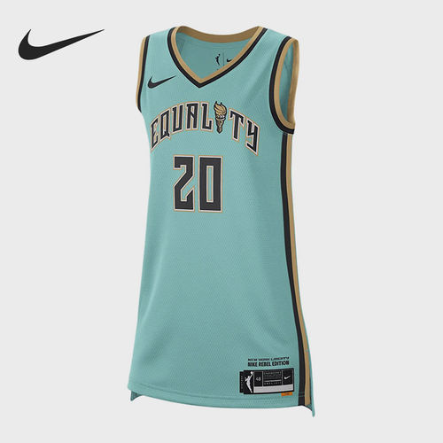 Nike耐克正品女条纹字母数字印花V领宽松直筒无袖背心DJ4576-302