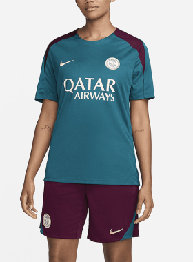 Nike/耐克正品2025秋季款男士运动圆领足球训练短袖FN9821-382