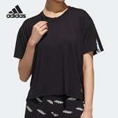女子休闲简约运动短袖 Adidas 新款 夏季 T恤GG3413 阿迪达斯正品