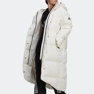 Adidas/阿迪达斯正品女冬季户外运动休闲中长款保暖羽绒服 GQ2509